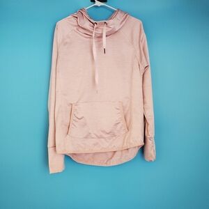 90 Degree By Reflex Size Large Athletic Light Pink Hoodie Pullover